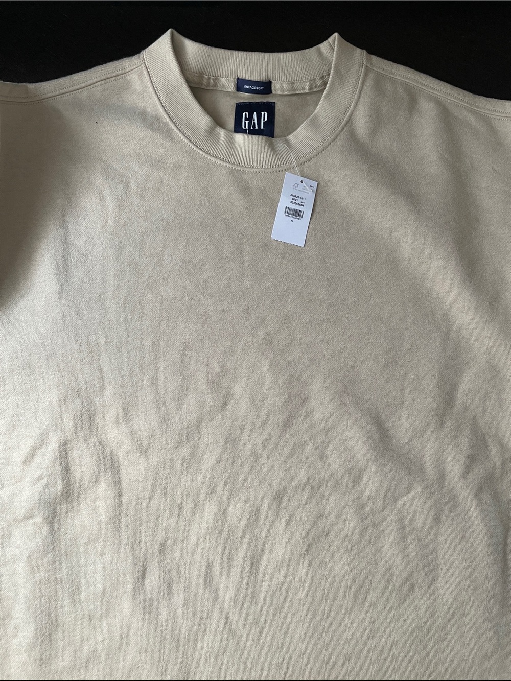 GAP Neutral Beige Crewneck Sweatshirt New